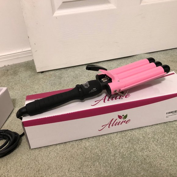 Allure Hair Allure 3 Barrel Curling Waver Iron Pink And Black
